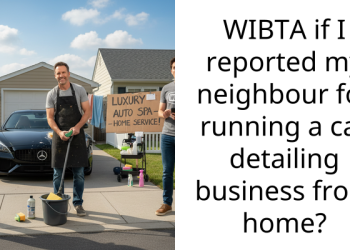 WIBTA if I reported my neighbour for running a car detailing business from home?