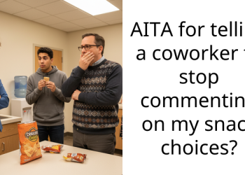 AITA for telling a coworker to stop commenting on my snack choices?
