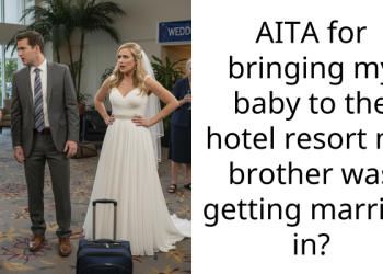 AITA for bringing my baby to the hotel resort my brother was getting married in?