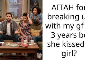 AITAH for breaking up with my gf of 3 years bc she kissed a girl?