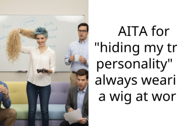 AITA for “hiding my true personality” by always wearing a wig at work?