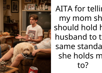 AITA for telling my mom she should hold her husband to the same standard she holds me to?