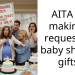 AITA for making a request for baby shower gifts?
