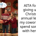 AITA for not giving up my Christmas annual leave so my coworker can spend sometime with her kids?