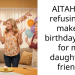 AITAH for refusing to make a birthday cake for my daughter’s friend?