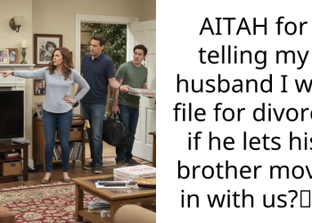 AITAH for telling my husband I will file for divorce if he lets his brother move in with us? n
