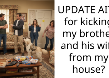 UPDATE AITA for kicking my brother and his wife from my house?