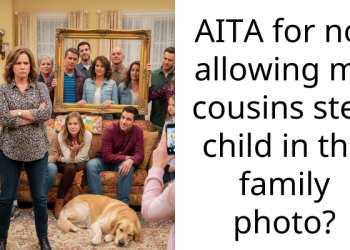 AITA for not allowing my cousins step child in the family photo?