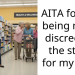 AITA for not being more discreet at the store for my son?