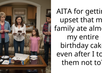 AITA for getting upset that my family ate almost my entire birthday cake even after I told them not to?