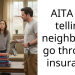 AITA for telling neighbor to go through insurance