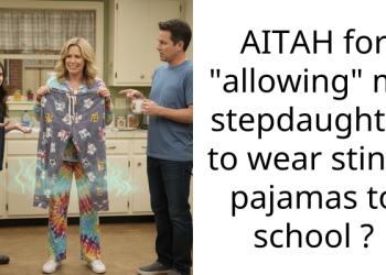 AITAH for “allowing” my stepdaughter to wear stinky pajamas to school ?