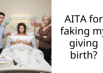 AITA for faking my giving birth?