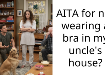 AITA for not wearing a bra in my uncle’s house?