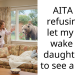 AITA for refusing to let my wife wake our daughter up to see a bear?