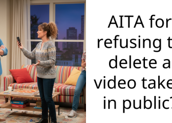 AITA for refusing to delete a video taken in public?