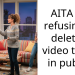 AITA for refusing to delete a video taken in public?