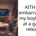 AITH for embarra*sing my boyfriend at a game release