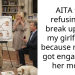 AITA for refusing to break up with my girlfriend because my dad got engaged to her mom?