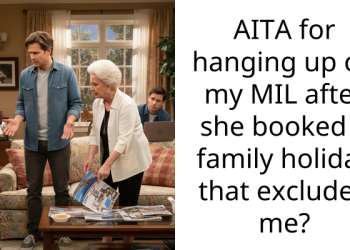 AITA for hanging up on my MIL after she booked a family holiday that excluded me?