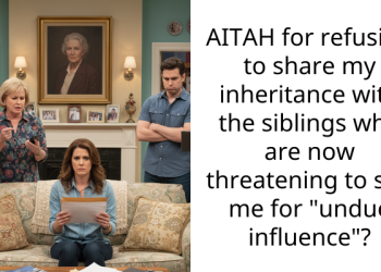 AITAH for refusing to share my inheritance with the siblings who are now threatening to sue me for “undue influence”?