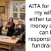 AITA for telling my wife to either take my money or she can be responsible for fundraising?