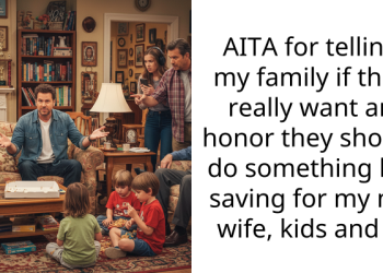 AITA for telling my family if they really want an honor they should do something life saving for my my wife, kids and I?