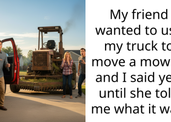 My friend wanted to use my truck to move a mower, and I said yes, until she told me what it was.