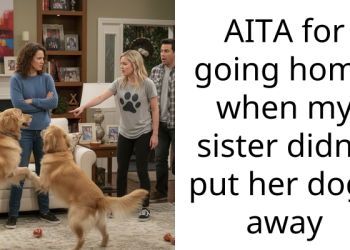 AITA for going home when my sister didn’t put her dogs away