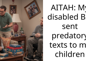 AITAH: My disabled BIL sent pr****ory texts to my children