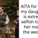 AITA for telling my daughter it is extremely selfish to want her mom at the wedding