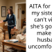 AITA for telling my sister she can’t visit if she’s going to make my husband uncomfortable?