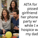 AITA for being p**sed my girlfriend turned her phone off at a party w/ her ex while I was in hos**ce watching my dad die?