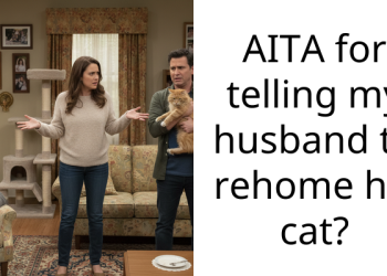 AITA for telling my husband to rehome his cat?