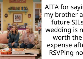 AITA for saying my brother and future SILs wedding is not worth the expense after RSVPing no?