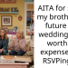 AITA for saying my brother and future SILs wedding is not worth the expense after RSVPing no?