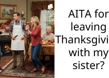 AITA for leaving Thanksgiving with my sister?