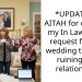 *UPDATE 2* AITAH for denying my In Law’s only request for our wedding therefor ruining our relationship