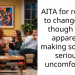 AITA for refusing to change even though I was apparently making someone seriously uncomfortable