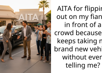 AITA for flipping out on my fiancé in front of a crowd because he keeps taking my brand new vehicle without even telling me?
