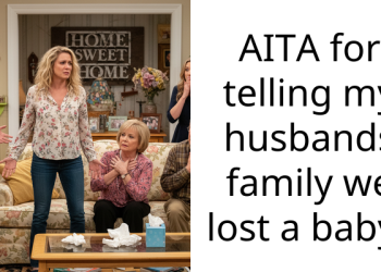 AITA for telling my husbands family we lost a baby?
