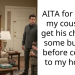AITA for telling my cousin to get his children some burgers before coming to my home ?