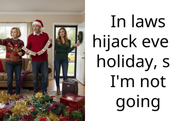 In laws hijack every holiday, so I’m not going