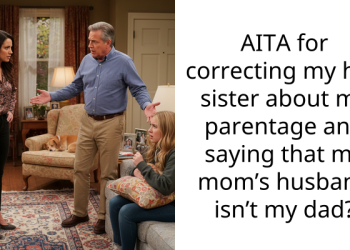 AITA for correcting my half sister about my parentage and saying that my mom’s husband isn’t my dad?