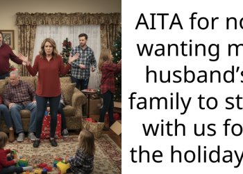 AITA for not wanting my husband’s family to stay with us for the holidays?