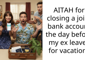 AITAH for closing a joint bank account the day before my ex leaves for vacation?