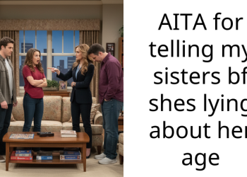 AITA for telling my sisters bf shes lying about her age