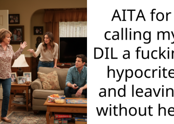 AITA for calling my DIL a f**king hypocrite and leaving without her.