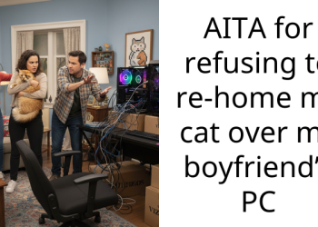 AITA for refusing to re-home my cat over my boyfriend’s PC