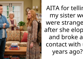 AITA for telling my sister we were strangers after she eloped and broke all contact with us years ago?